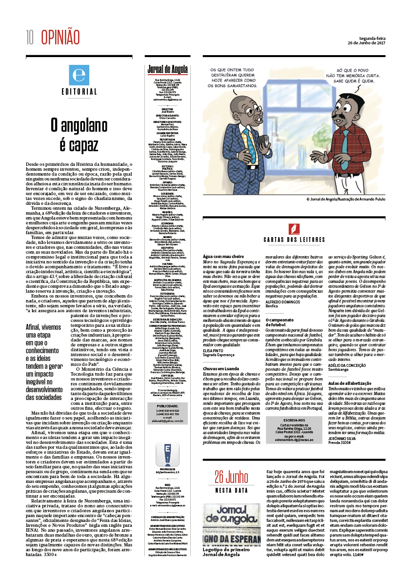 Projecto Jornal de Angola – jribeiro