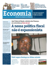 Capa do caderno de Economia do Novo Jornal n.º 1