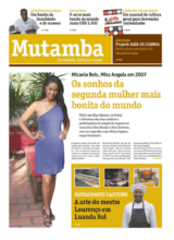 Capa do caderno Mutamba do Novo Jornal n.º 1